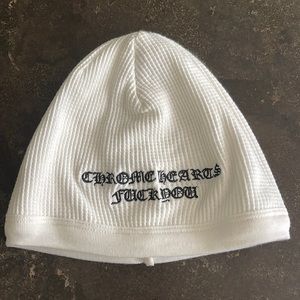 Chrome Hearts embroidered waffle knot beanie